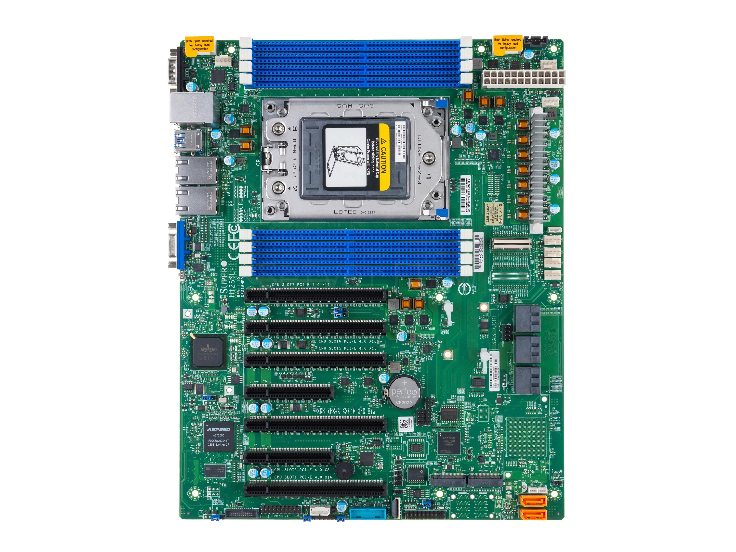 Материнская плата Supermicro H12SSL-i (ATX, SP3, 8 DIMM) [MBD-H12SSL-i]