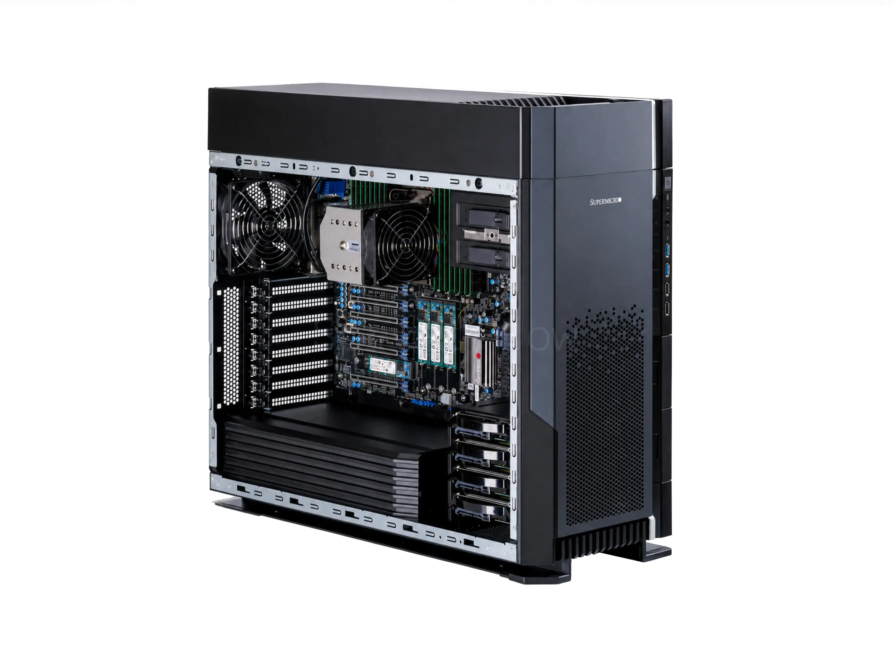 Серверная платформа Supermicro SYS-551A-T Tower 4LFF (2000W, LGA4677 Xeon W)