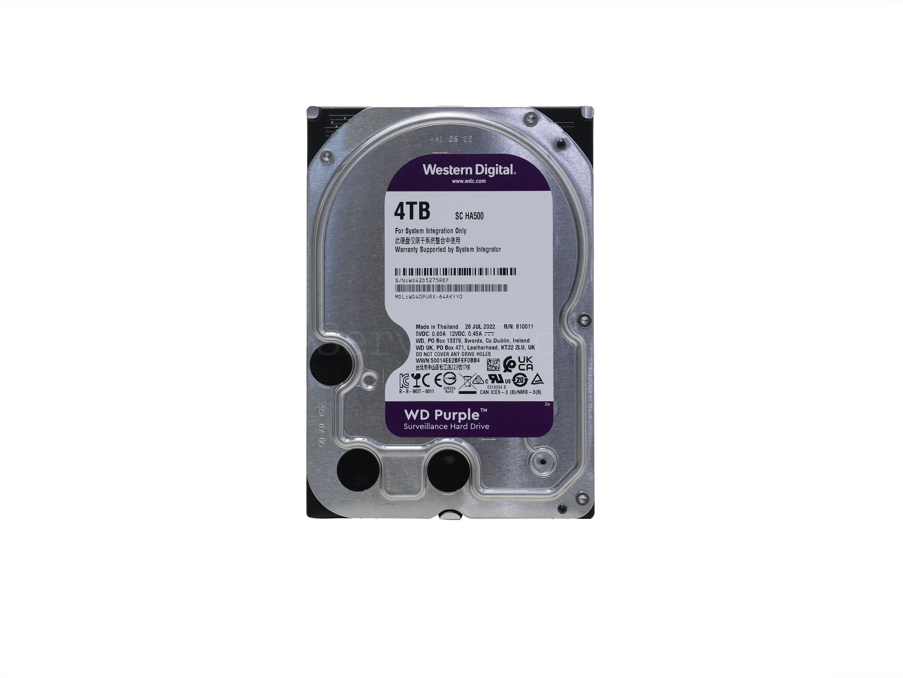 Жесткий диск WD Purple HA500 4TB 3.5