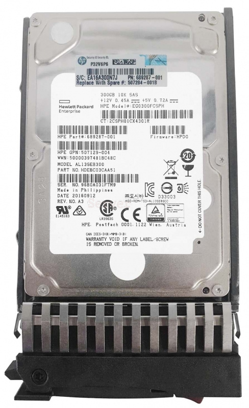 Жесткий диск HPE 507284-001 300GB HDD 3.5" SAS 12Gb/s