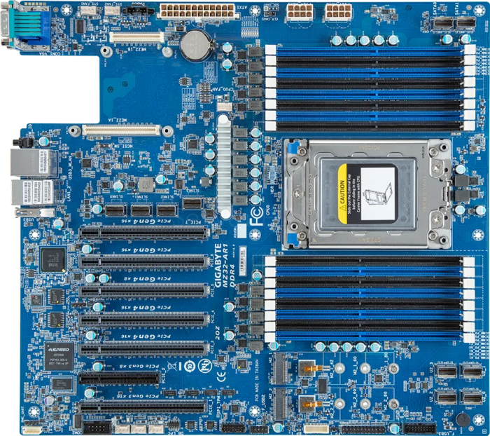 Материнская плата Gigabyte MZ32-AR1 Rev 3.0 (E-ATX, SP3, 16 DIMM)