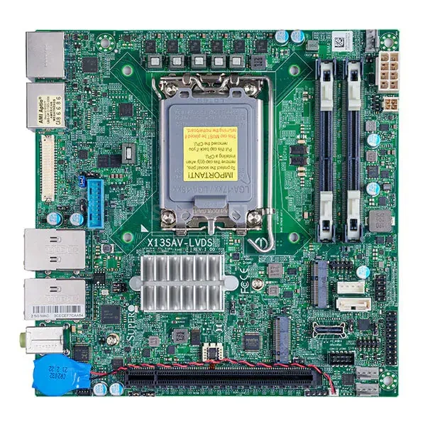 Материнская плата X13SAV-LVDS (1x LGA1700, 14th/13th/12th, ITX)