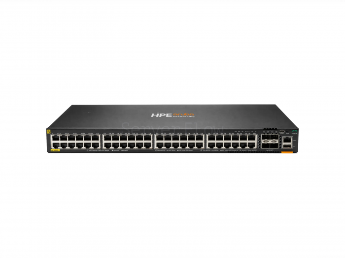 Коммутатор HPE Aruba CX 6300F 48G Class4 PoE 4SFP56 (48x RJ-45 1 Гбит/с, 4x SFP56 50 Гбит/с) [JL665A]