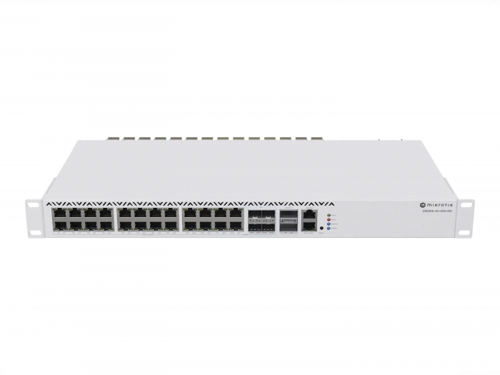 Коммутатор MikroTik CRS326-4C+20G+2Q+RM (20x RJ45 2.5 Гбит/с, 4x Combo RJ45 2.5 Гбит/с/SFP+ 10 Гбит/с, 2x QSFP+ 40 Гбит/с)