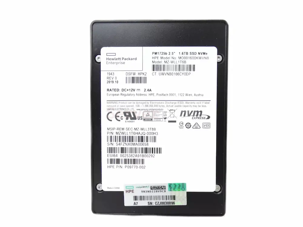 Серверный SSD Samsung (HPE) PM1725b U.2 1.6 TB