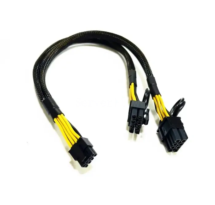 Кабель питания 2x 8Pin PCI-E HPE DL380G10 (mini8P to 2x 8PIN GPU) 0.4m