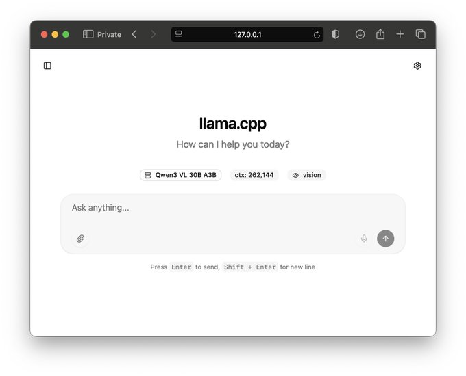llama.cpp webUI: графический интерфейс топового ИИ-движка