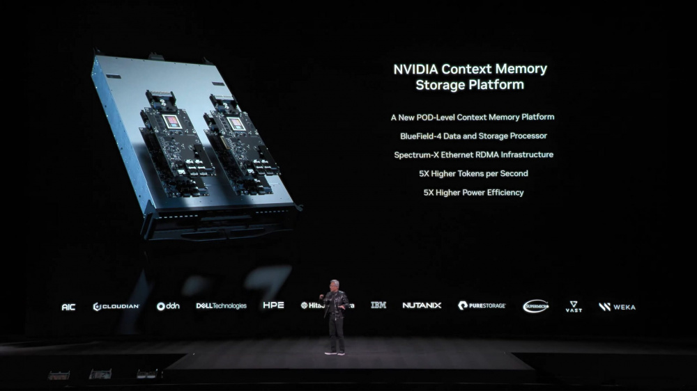 Nvidia Context Memory Storage Platform — новая архитектура хранения данных для масштабного ИИ-вывода