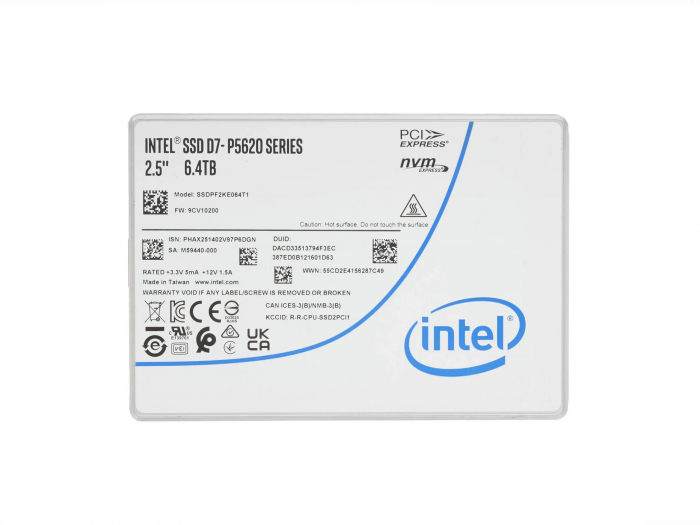 SSD-накопитель Intel D7-P5600 6.4TB 2.5" U.3 [SSDPF2KE064T1N1]