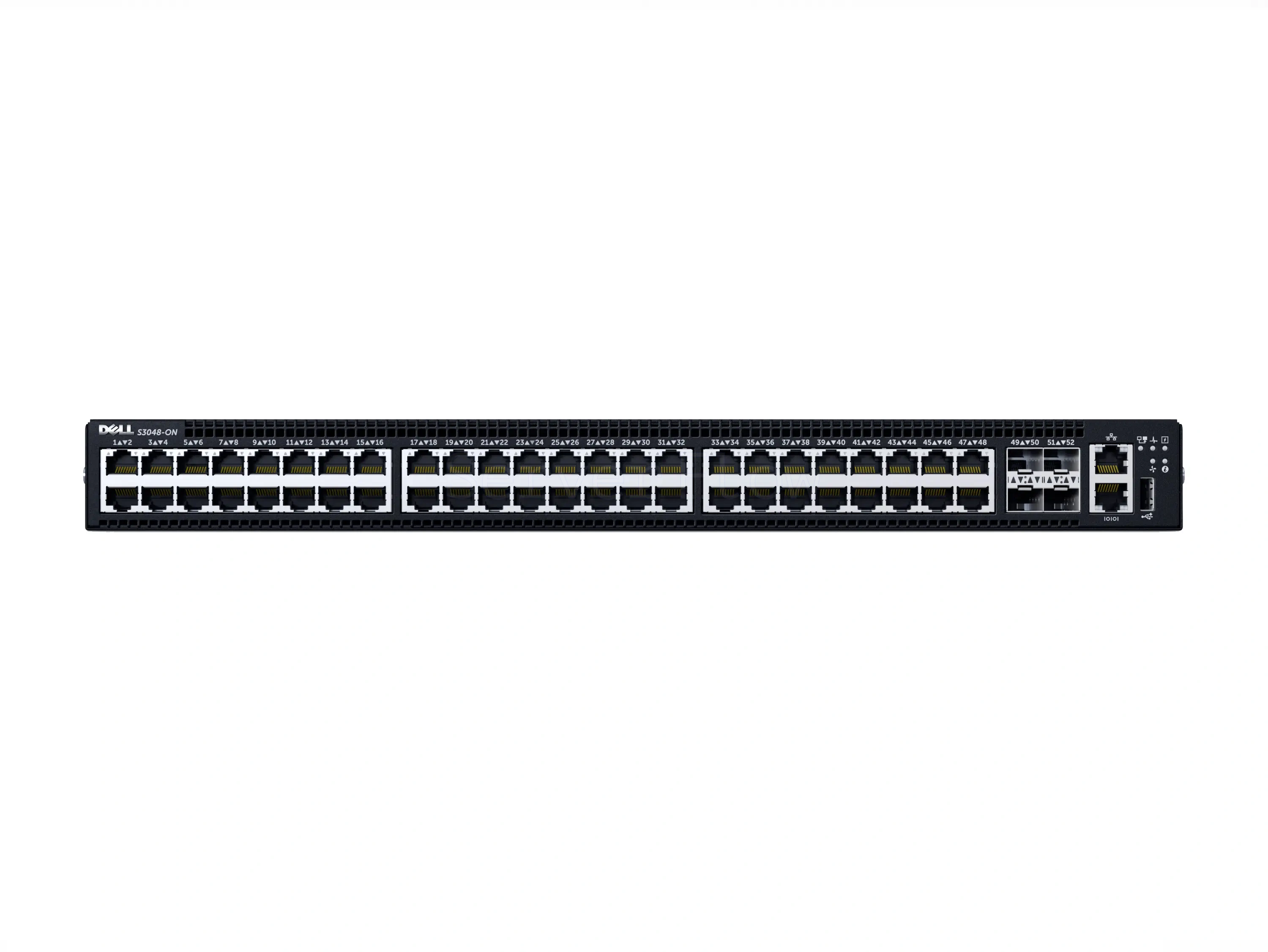 Коммутатор Dell PowerSwitch S3248T-ON IO/PS Airflow (48x RJ45 1 Гбит/с, 4x SFP+ 10 Гбит/с, 2x QSFP28 100 Гбит/с)