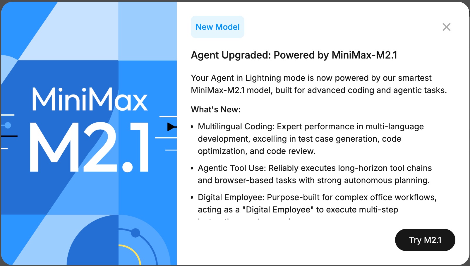 MiniMax-M2.1: топовая модель для кодинга и агентов вышла в open-source