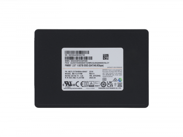 SSD-накопитель Samsung PM897 1.92TB 2.5" SATA 6Gb/s [MZ7L31T9HBNA-00B7C]
