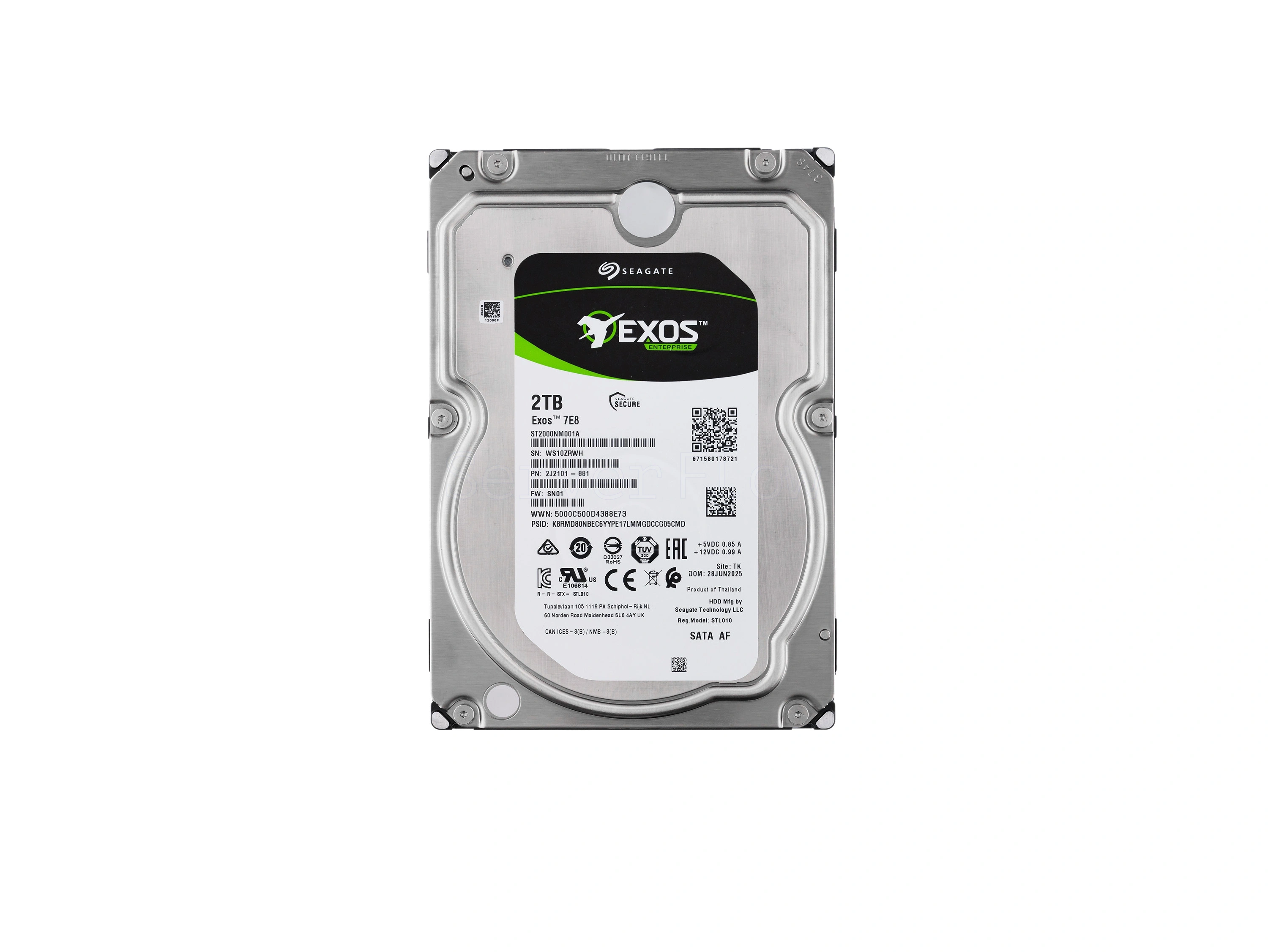 Жесткий диск Seagate Exos 7E8 2TB 3.5" SAS 12Gb/s [ST2000NM001A]