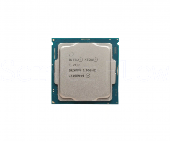 Процессор Intel Xeon E-2136 (6c/12t, 3.3GHz-4.5GHz, 80W)