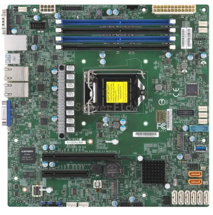 Supermicro X11SCH-LN4F (MATX, E-2200, 4 DIMM, C246, Intel® i210)