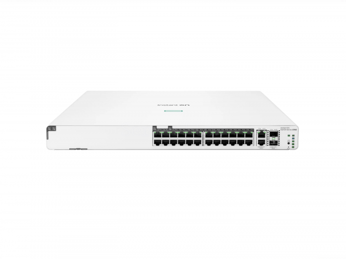 Коммутатор HPE Networking Instant On 1960 24G PoE (26x RJ-45 1 Гбит/с, 2x SFP+ 10 Гбит/с) [JL807A]