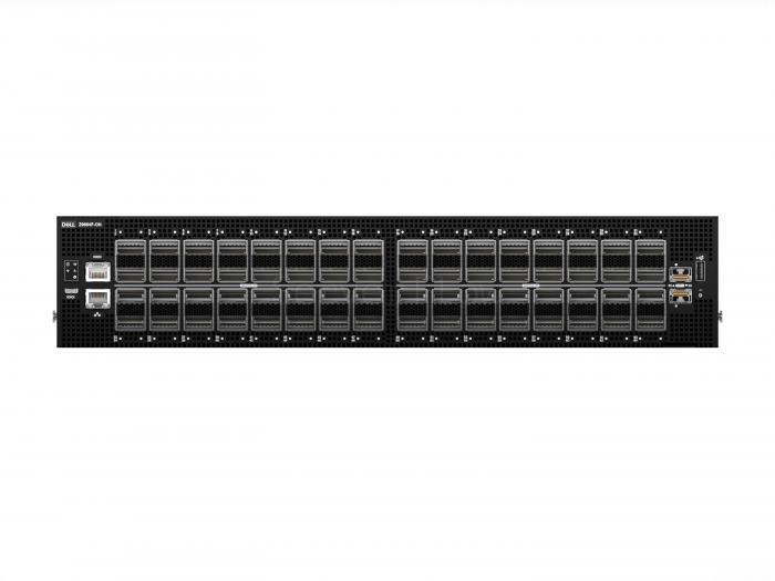 Коммутатор Dell PowerSwitch Z9664F-ON IO/PS Airflow (64x QSFP56-DD 400 Гбит/с, 2x SFP+ 10 Гбит/с)