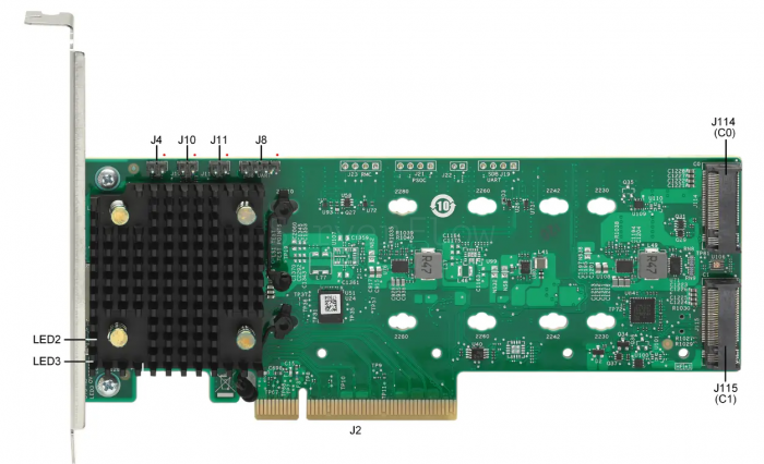 RAID контроллер Broadcom MegaRAID 9540-2M2 (NVMe M2, no cache) 