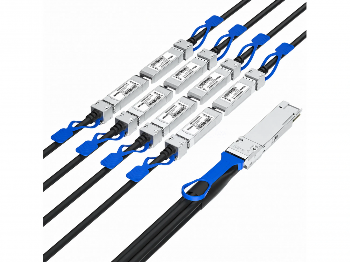 DAC Breakout кабель 10Gtek QSFP-DD 400G - 8x SFP56 1м [CAB-Q400/8S56-P1M]