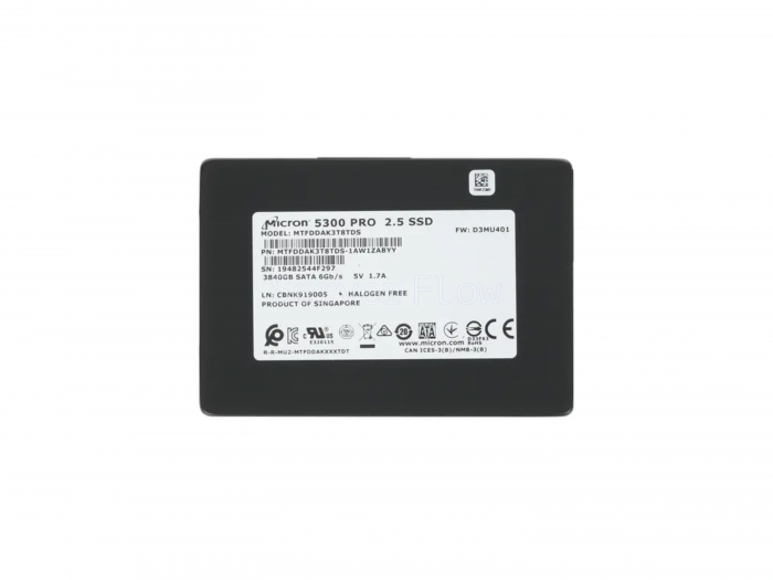 SSD-накопитель Micron 5300 PRO 3.84TB 2.5" 6Gb/s [MTFDDAK3T8TDS-1AW1ZABYY]