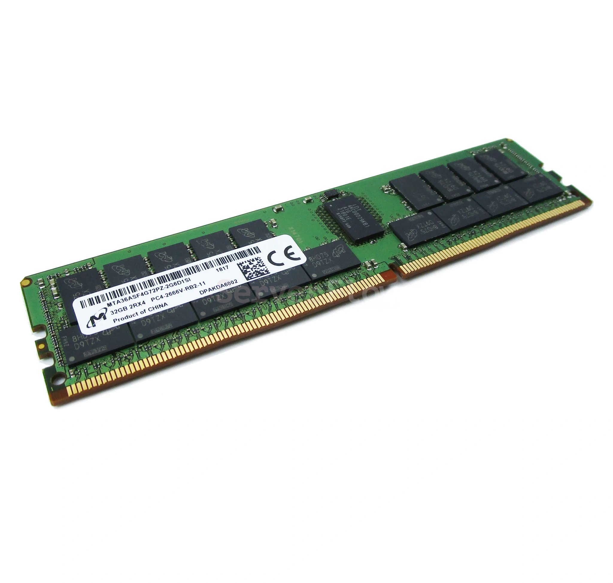 Серверная RAM Micron 32GB DDR4 ECC REG 2666Mhz 2Rx4 (HPE Сертификат)