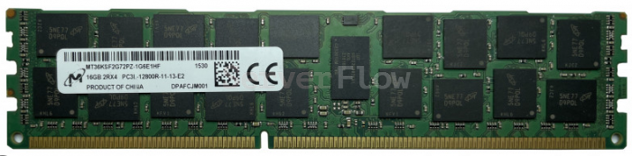 Оперативная память 16GB DDR3 ECC REG Micron 1600Mhz 2Rx4(MT36KSF2G72PZ-1G6P1MG, MT36KSF2G72PZ-1G6N1KF)