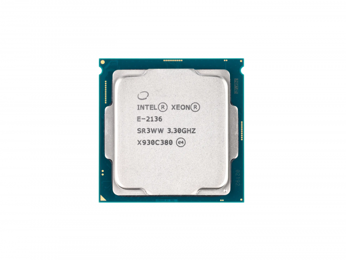 Процессор Intel Xeon E-2136 (6c/12t, 3.3GHz-4.5GHz, 80W)