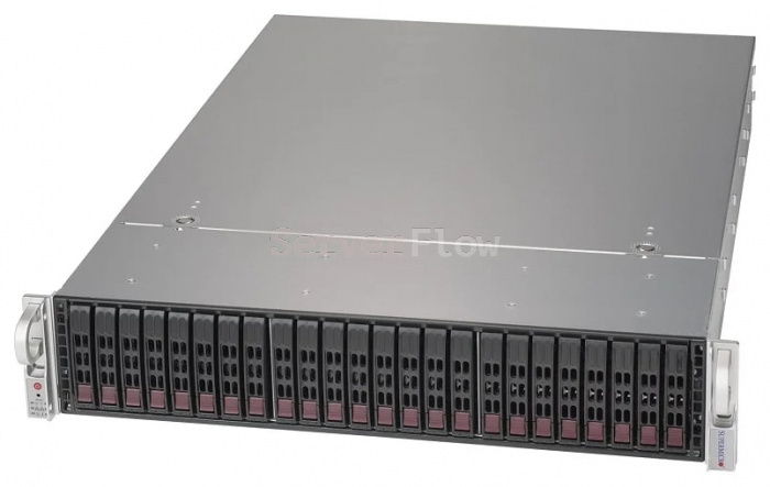 Supermicro CSE-826 2U (2БП, 920W, EEATX, 12LFF прямое подключение SAS/SATA 6GB/s) (Бекплеин - BPN-SAS-826A)