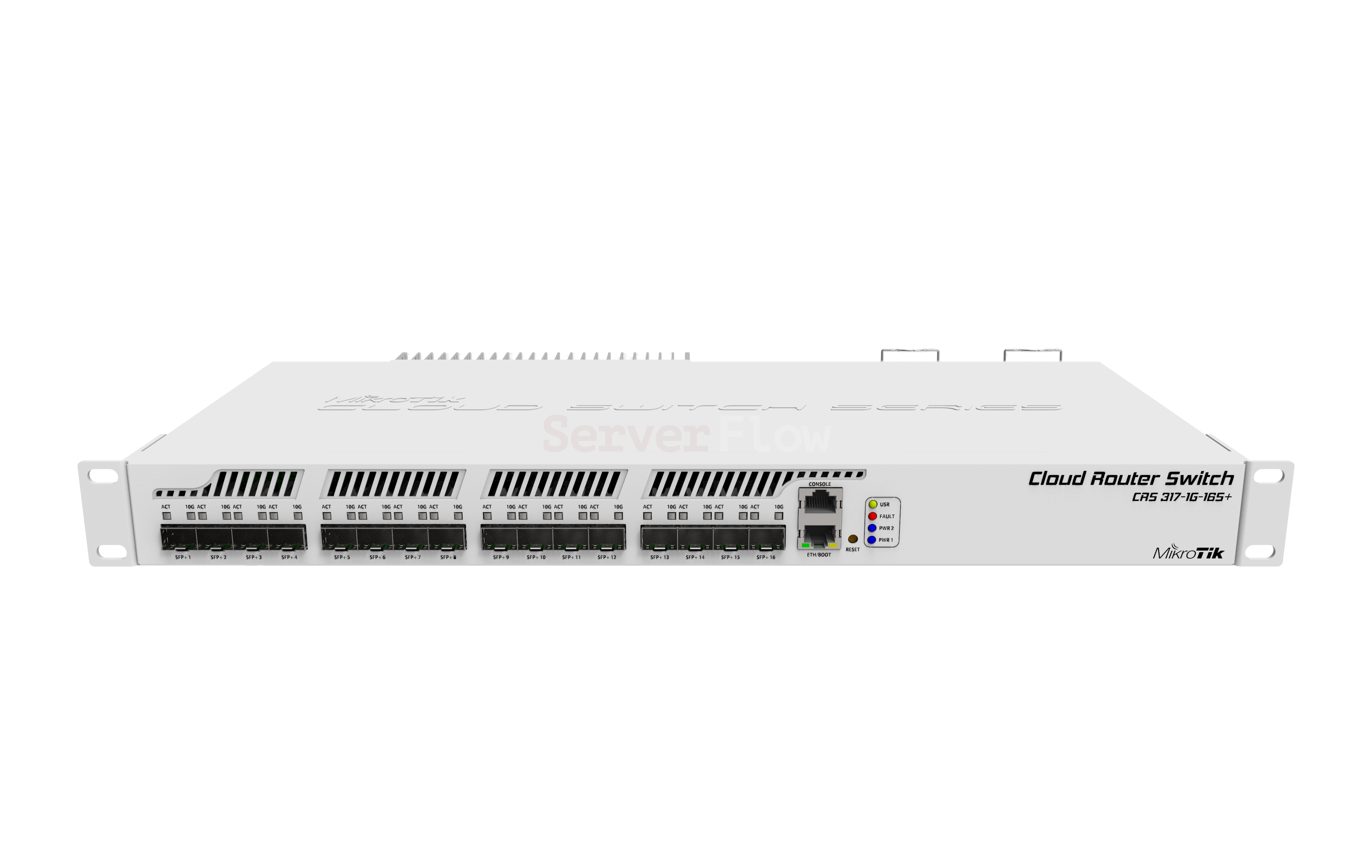 MikroTik CRS317-1G-16S+RM (L3, 16x SFP+ 10GBe, 1x RJ45 1GBe)