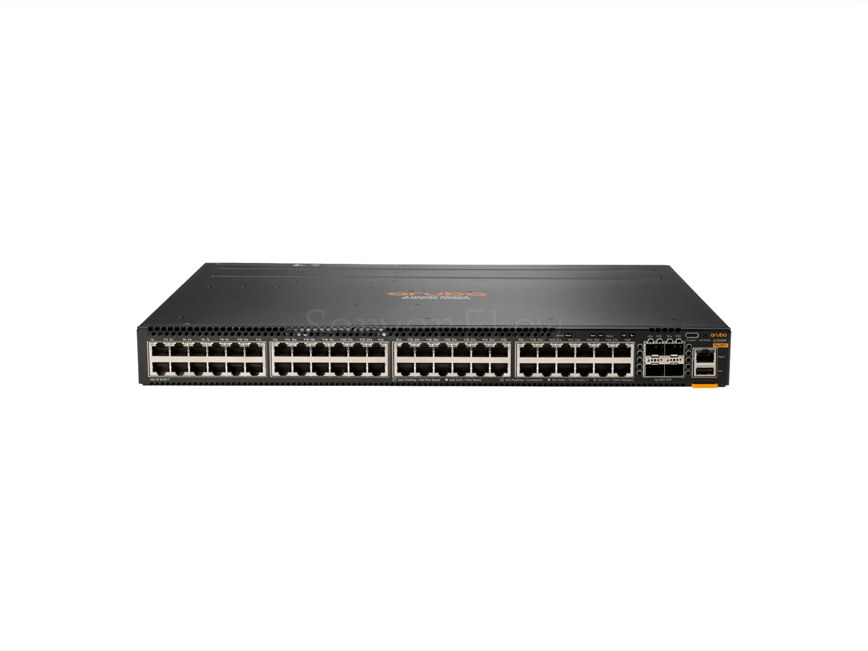 Коммутатор HPE Aruba CX 6300M 48G 4SFP56 Power-to-Port 2 Fan Trays 1 PSU Bundle (48x RJ-45 1 Гбит/с, 4x SFP56 50 Гбит/с) [JL762A]