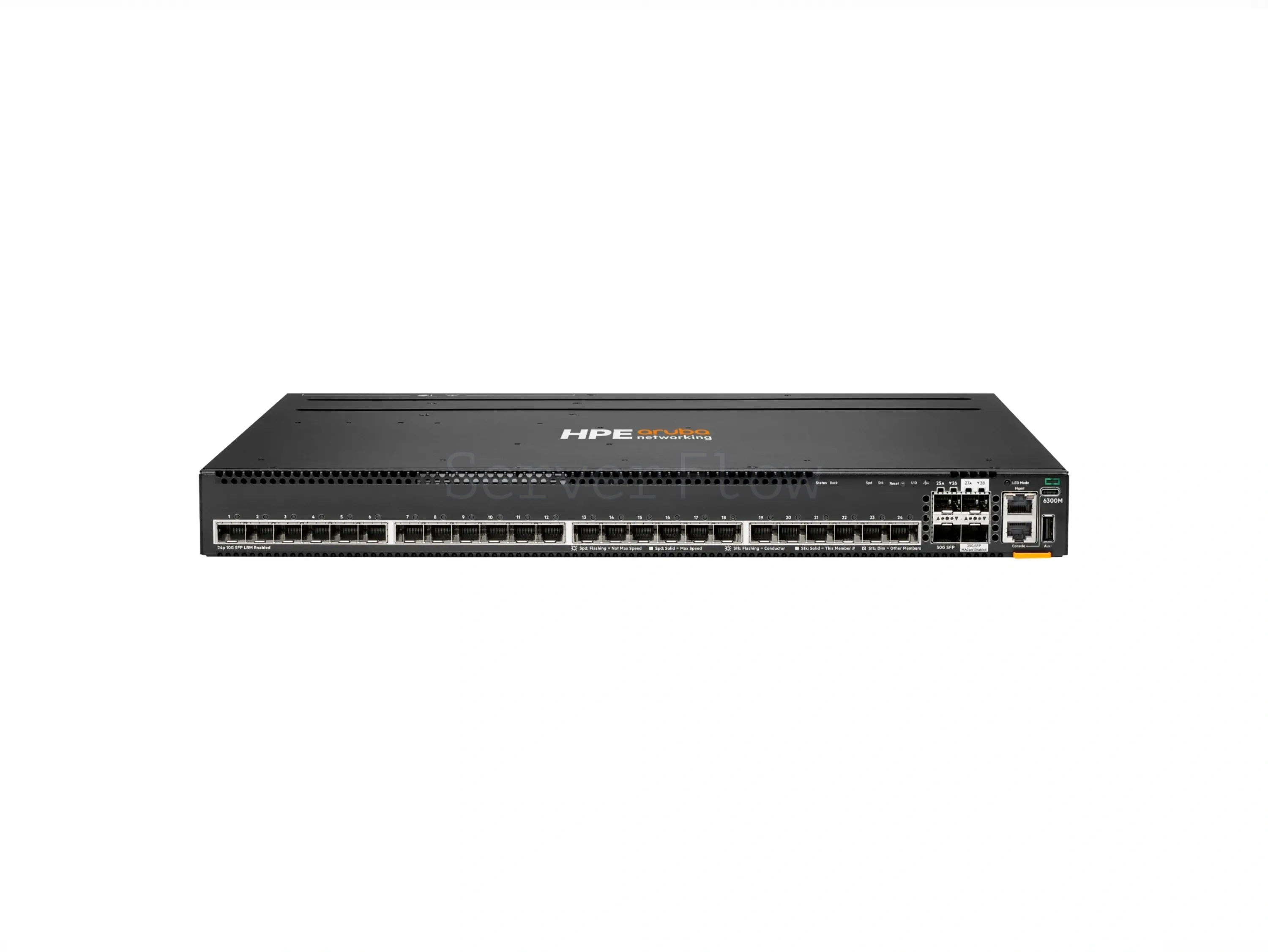 Коммутатор HPE Aruba CX 6300M 24G 4SFP56 TAA (24x RJ-45 1 Гбит/с, 4x SFP56 50 Гбит/с) [S0G01A]