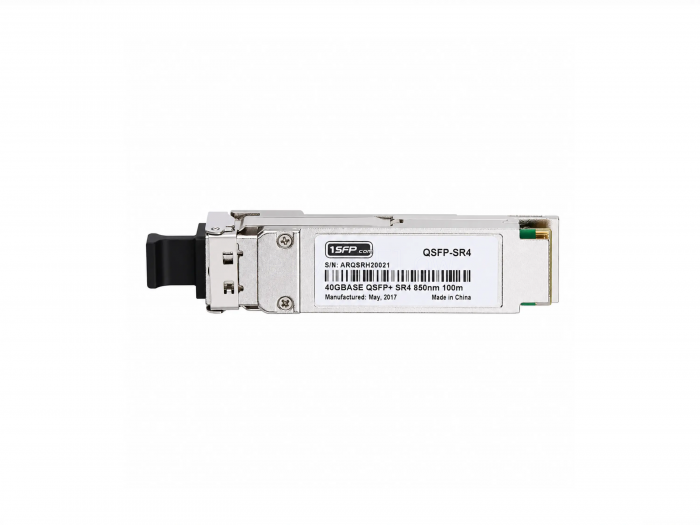 Трансивер 1SFPcom QSFP+SR4 QSFP+ (40GBase-SR4, 850-nm, 100m)