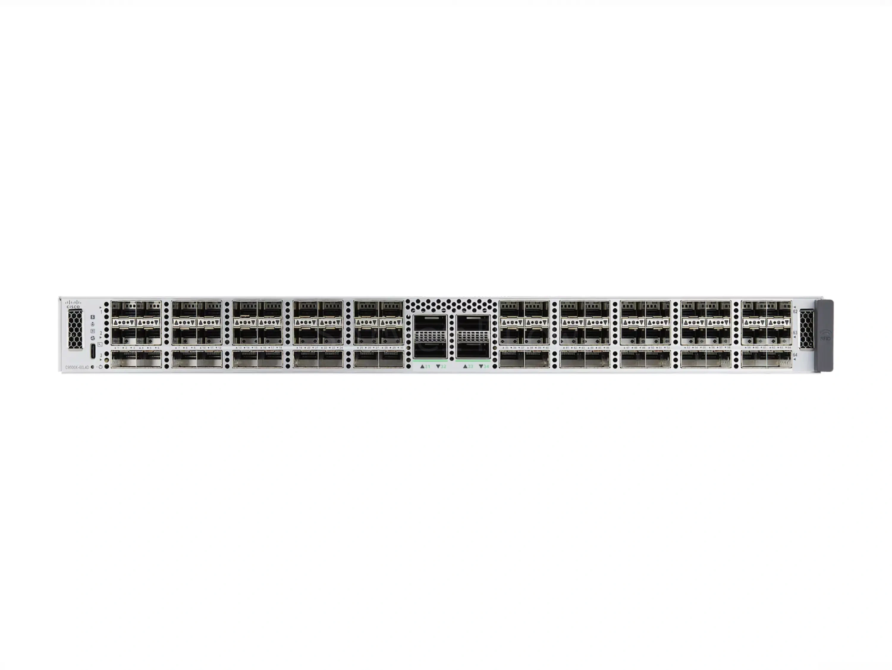 Коммутатор Cisco Catalyst C9500X-60L4D (60x SFP56 10/25/50 Гбит/с, 4x QSFP-DD 400 Гбит/с) - PE