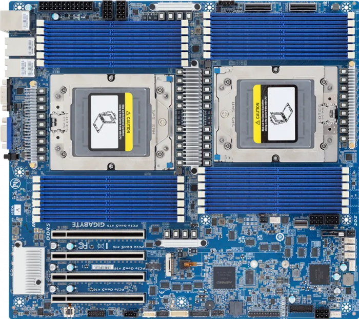 Материнская плата GIGABYTE MZ73-LM2 Rev 3.1 (E-ATX, 2x SP5, 24 DIMM)