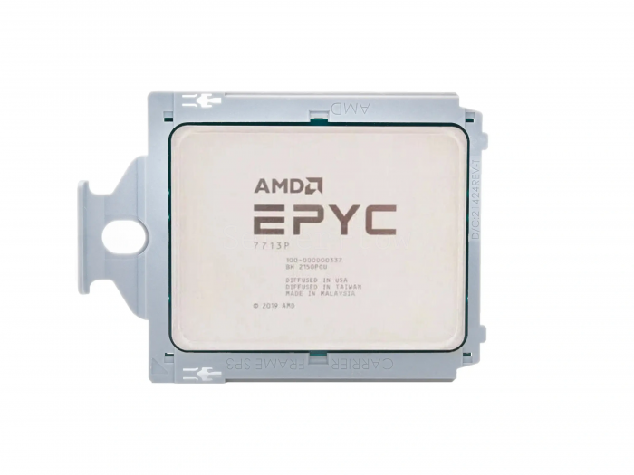 Процессор AMD EPYC 7713P (64c/128t, 2.0GHz-3.68GHz, 225W)