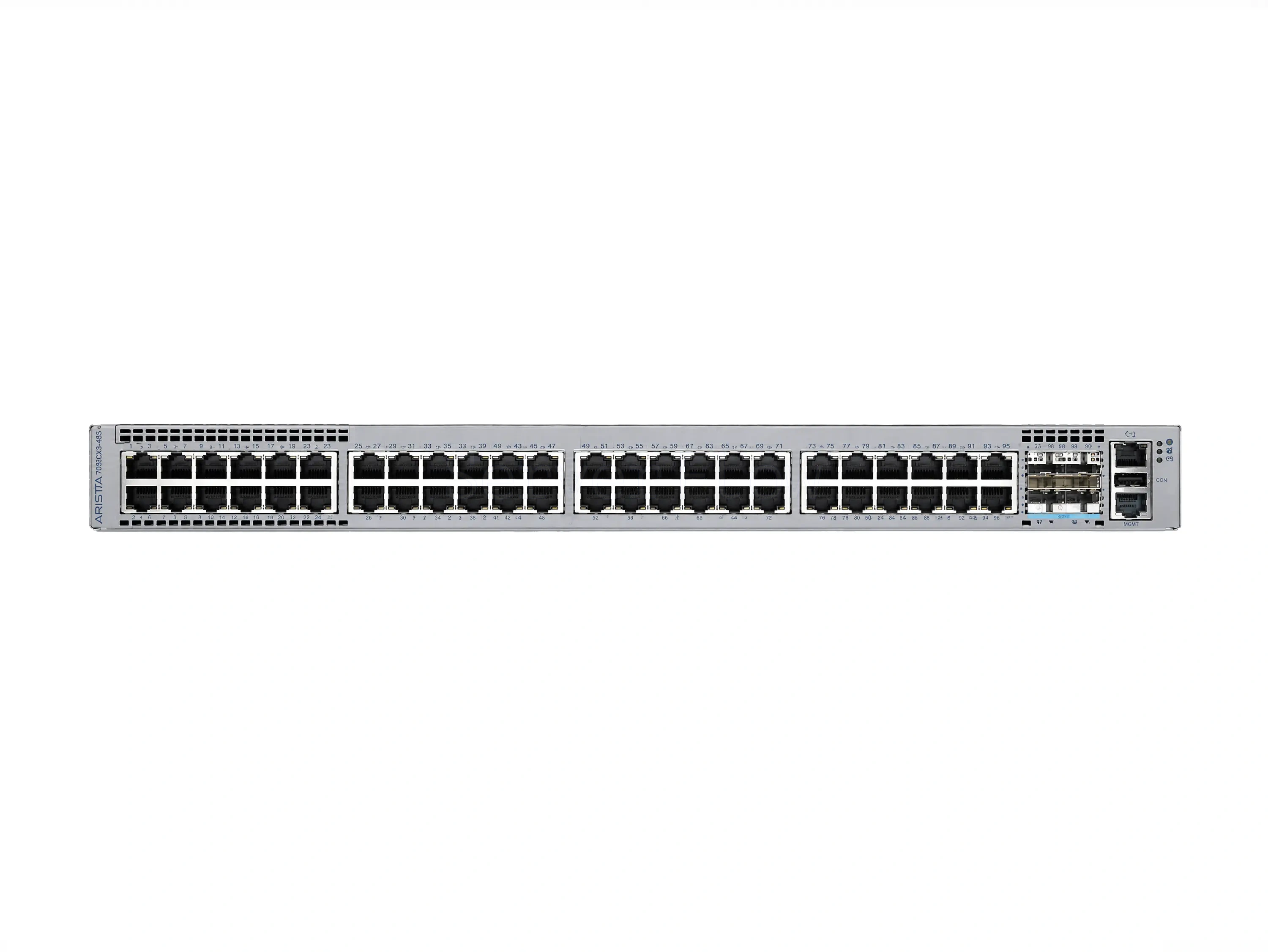 Коммутатор Arista DCS-7010TX-48-DC-R (48x RJ45 1 Гбит/с, 4x SFP28 25 Гбит/с)