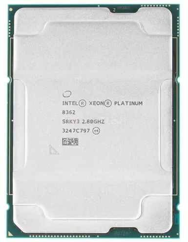 Процессор Intel Xeon Platinum 8362 (32c/64t, 2.8GHz-3.6GHz, 265W)