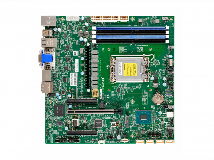 Материнская плата Supermicro X13SAZ-F (Micro-ATX, LGA1700, 4 DIMM) [MBD-X13SAZ-F]