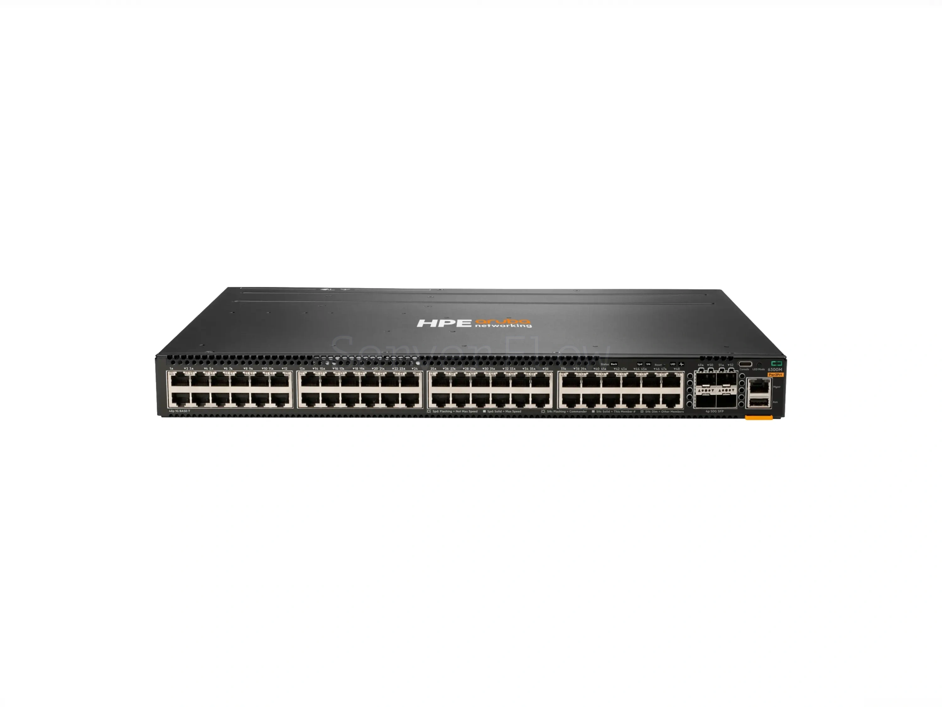 Коммутатор HPE Aruba CX 6300M 48G 4SFP56 Power-to-Port 2xFan PSU TAA Bundle (48x RJ-45 1 Гбит/с, 4x SFP56 50 Гбит/с) [S0G02A]