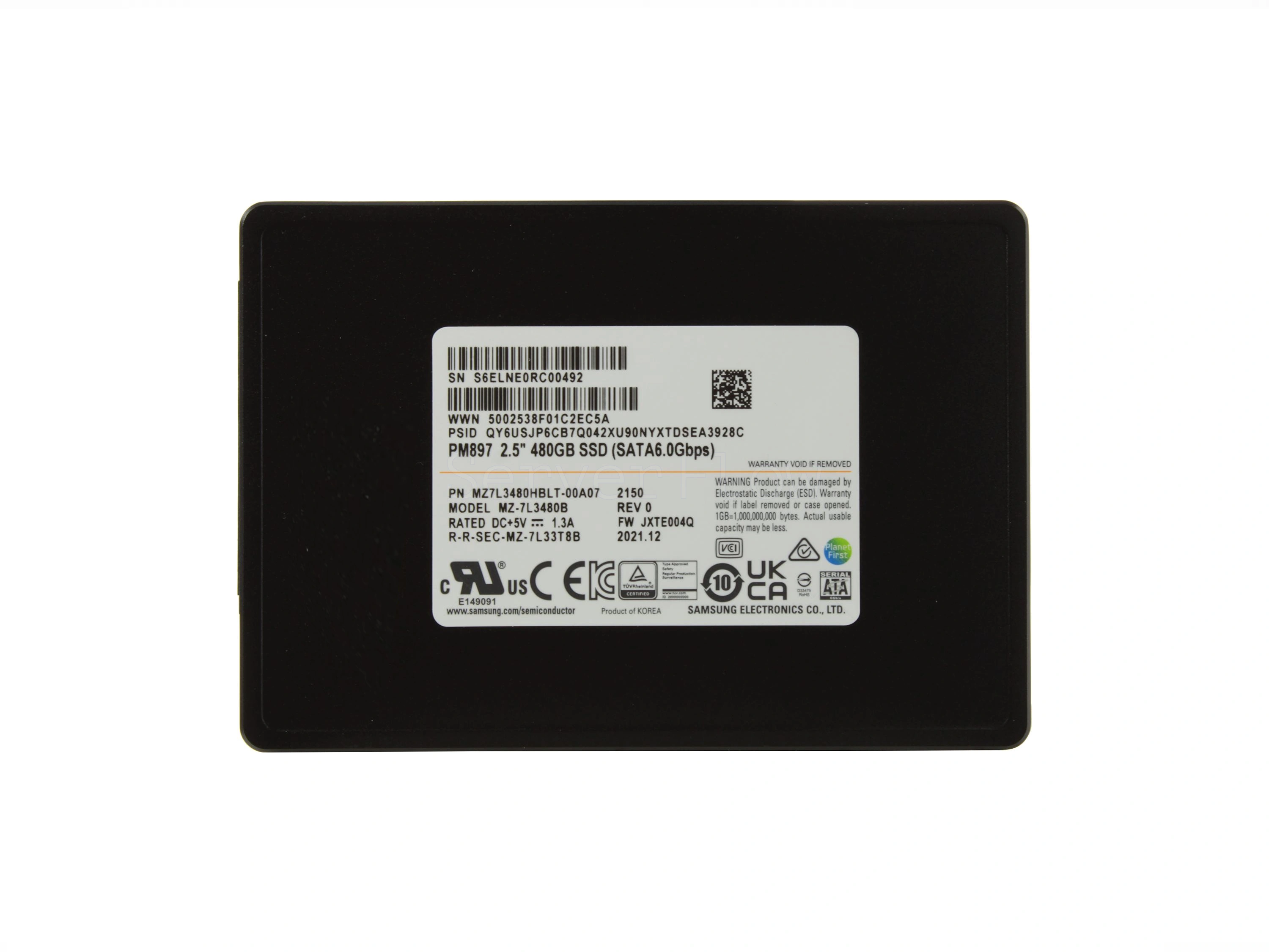 SSD-накопитель Samsung PM897 480GB 2.5" SATA 6Gb/s [MZ7L3480HBLT-00B7C]
