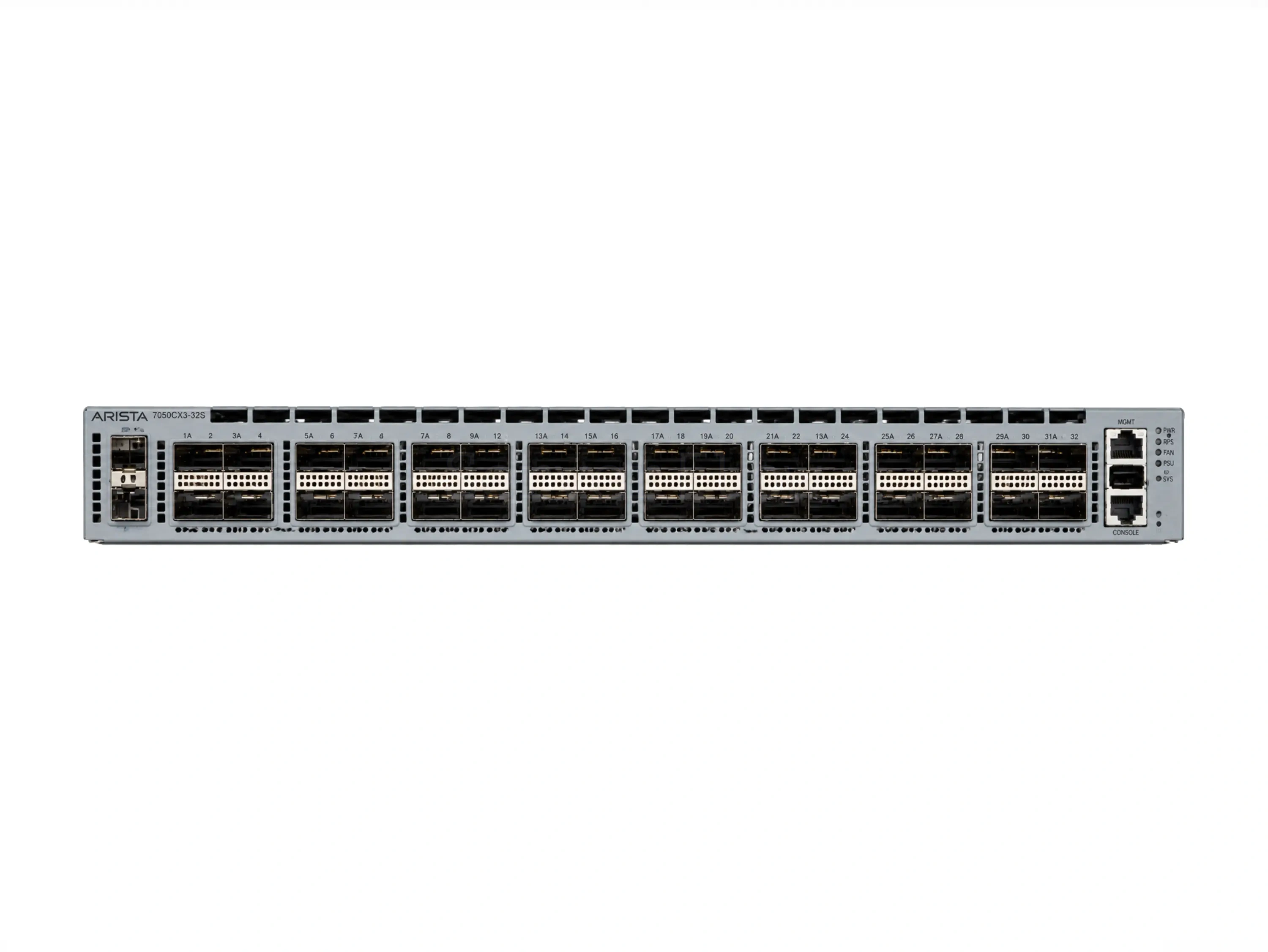 Коммутатор Arista DCS-7050CX3-32S-D-R (32x QSFP28 100 Гбит/с, 2x SFP+ 10 Гбит/с)