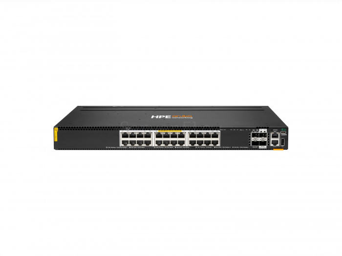 Коммутатор HPE Aruba CX 6300M 24SR5 Class6 PoE 4SFP56 TAA (24x RJ-45 5 Гбит/с, 4x SFP56 50 Гбит/с) [S0G05A]