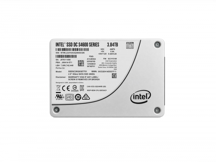 SSD-накопитель Intel DC S4600 3.84TB 2.5" SATA 6Gb/s [SSDSC2KG038T701]