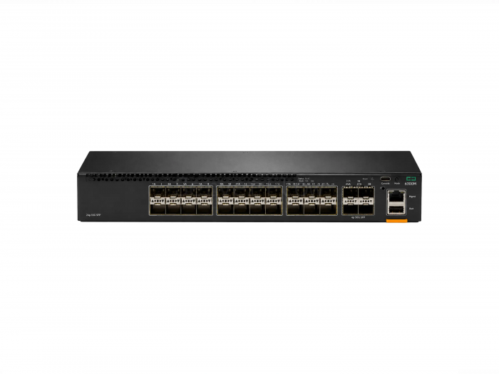 Коммутатор HPE Aruba CX 6300M 24SFP+ 4SFP56 (24x SFP+ 10 Гбит/с, 4x SFP56 50 Гбит/с) [JL658A]