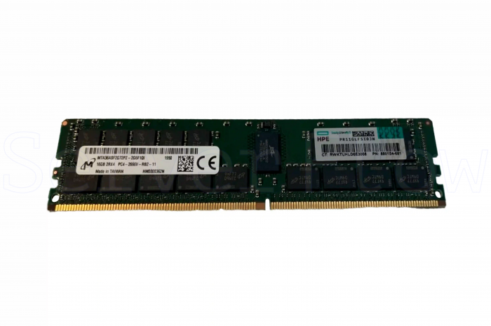 Оперативная память 16GB DDR4 ECC REG Micron 2666Mhz 2Rx4 [MTA36ASF2G72PZ-2G6 / 880154-681] (HPE Сертификат)