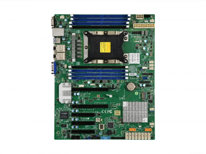 Материнская плата Supermicro X11SPI-TF (ATX, LGA3647, 8 DIMM) [MBD-X11SPI-TF]