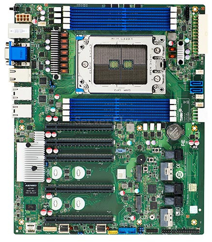 Материнская плата Tyan S8030 (S8030GM2NE) (1x CPU EPYC 7002/7003, 8DIMM, ATX, 2 NVMe M.2, 5 PCIe Gen.4 x16 slots)