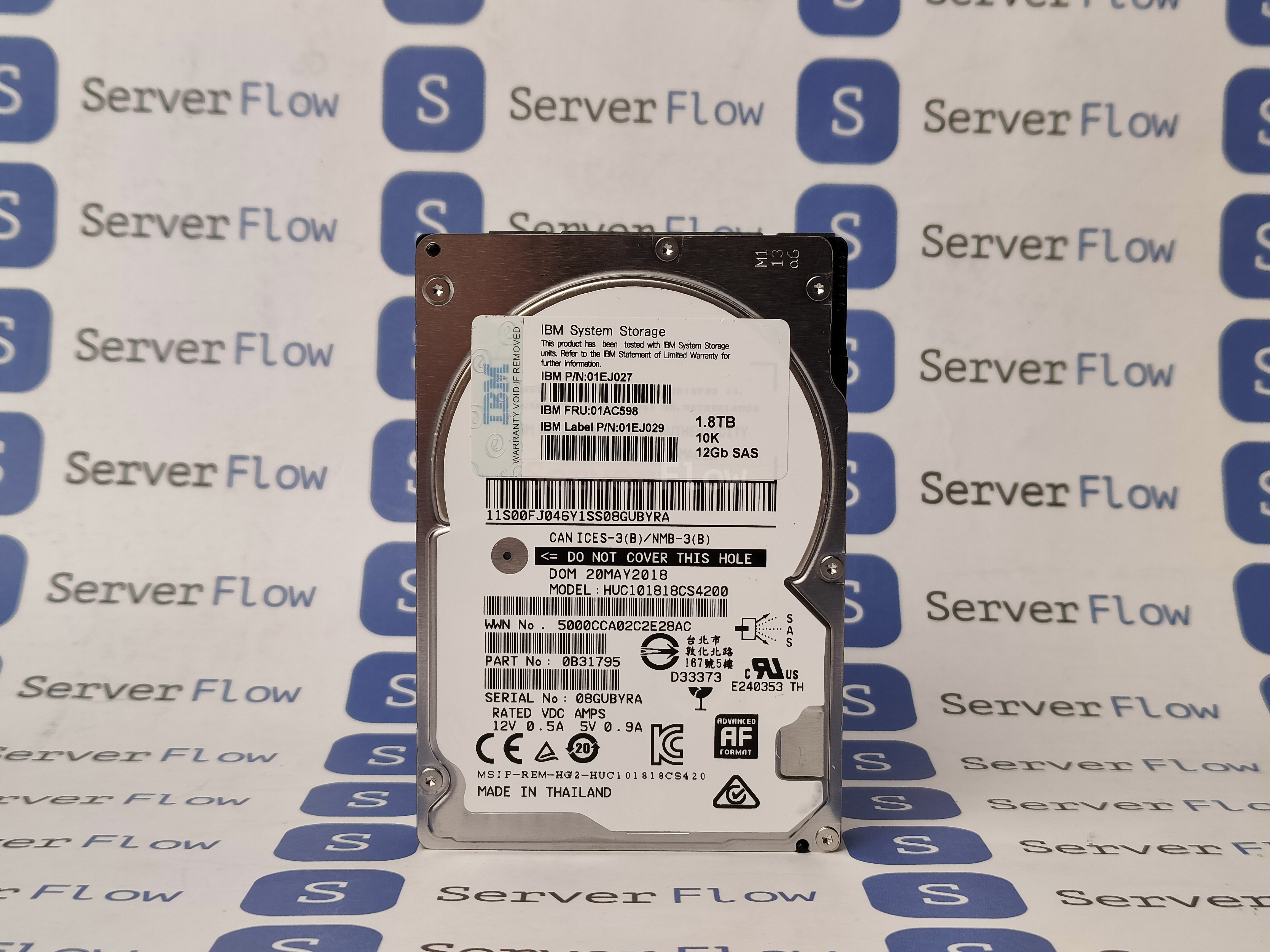 Жесткий диск 1.8TB HDD 2.5" SAS 12GB/s HGST(IBM) 10K Rpm (HUC101818CS4200)