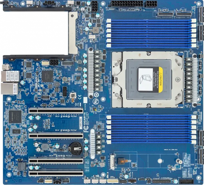 Материнская плата Gigabyte MZ33-CP1 Rev 3.x (E-ATX, SP5, 12 DIMM)