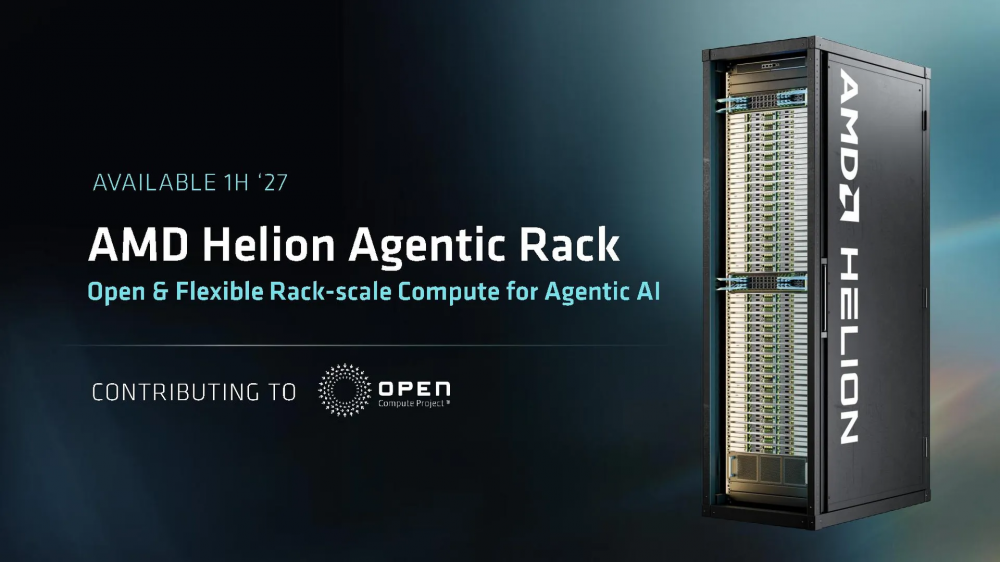 AMD представила Helion — ИИ-стойки на базе открытых стандартов OCP для агентного ИИ